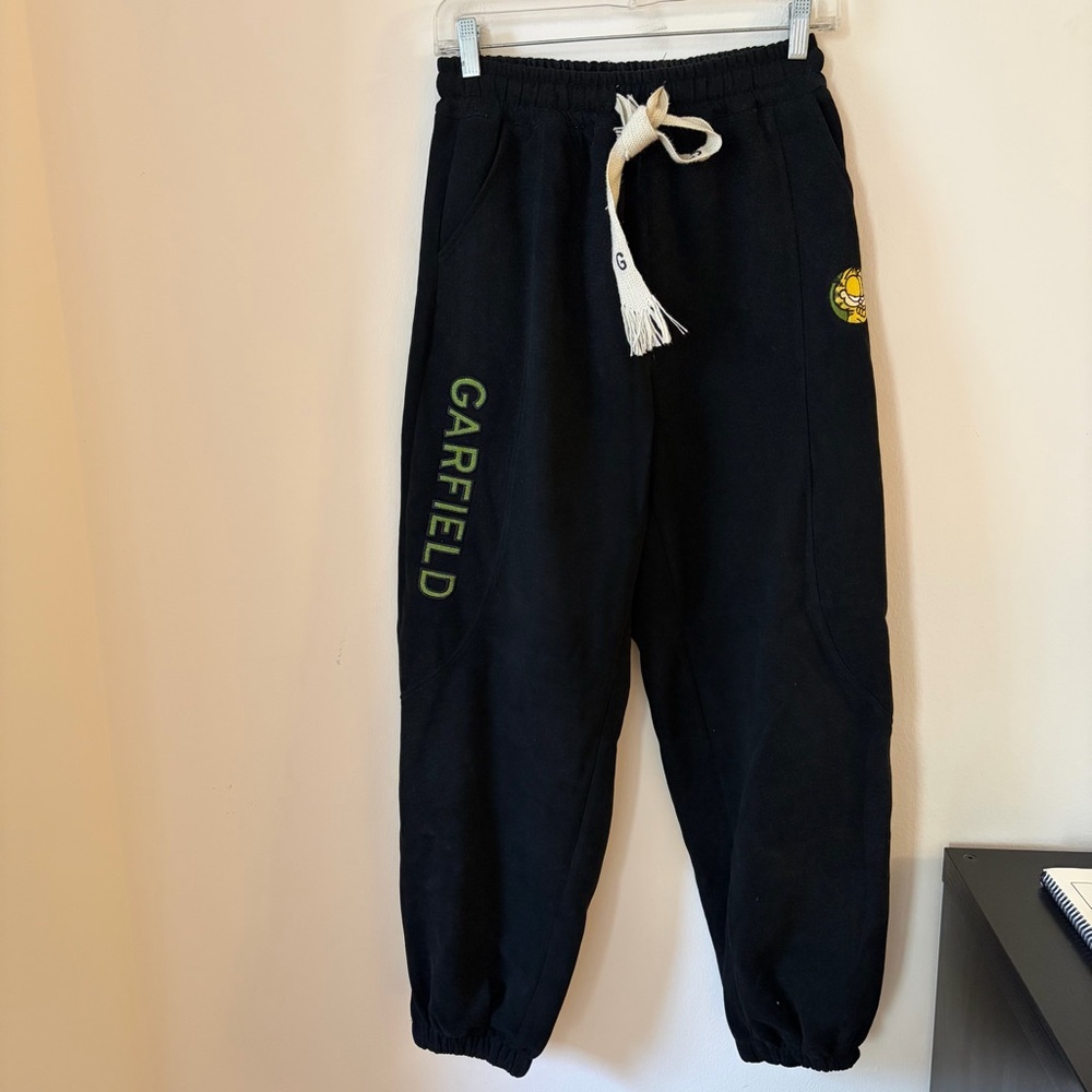 Garfield Black Jogger Pants